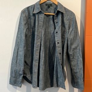 Ralph Lauren Chambray Button Down Size M